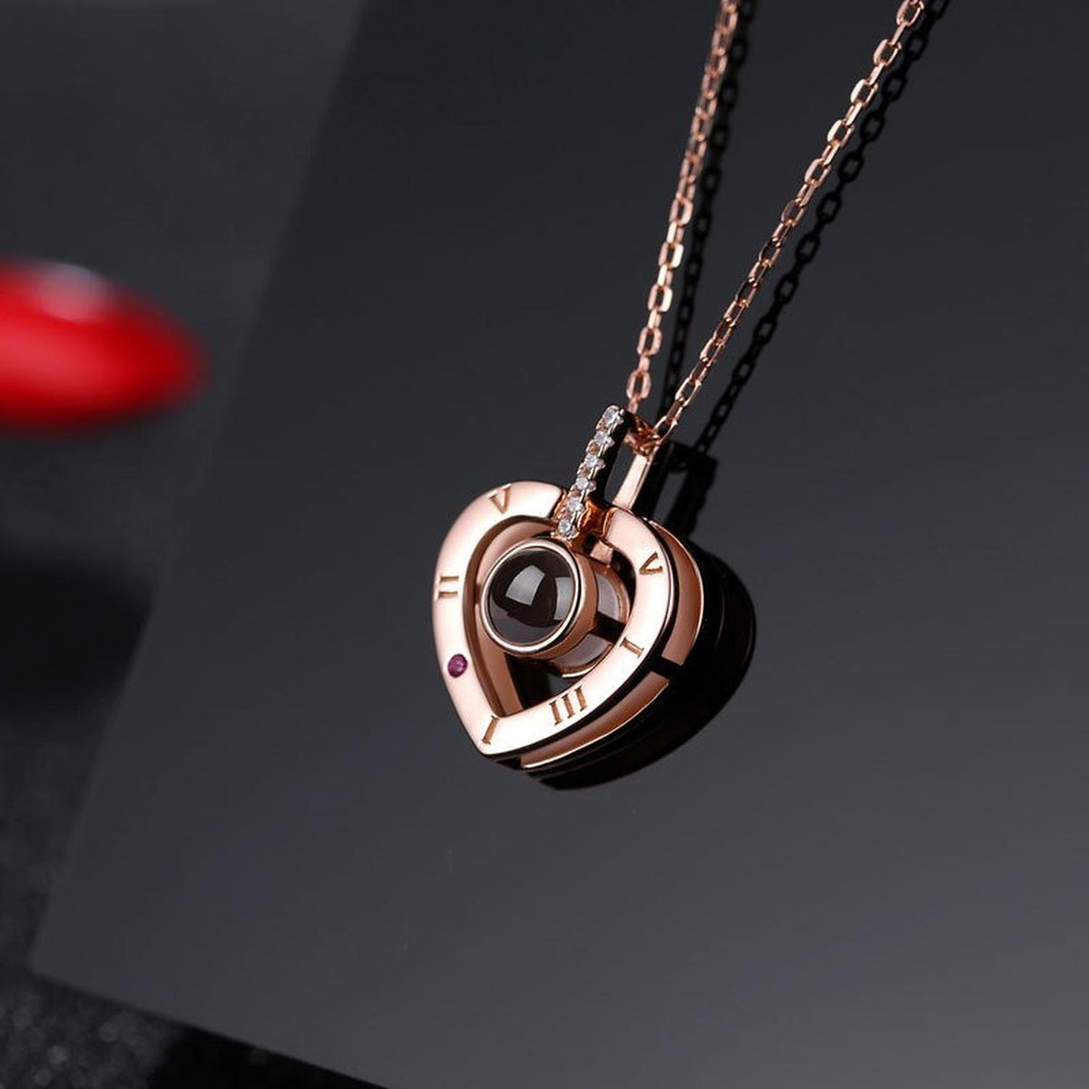 Collar Corazón Te Amo + Caja de Regalo ❤️✨