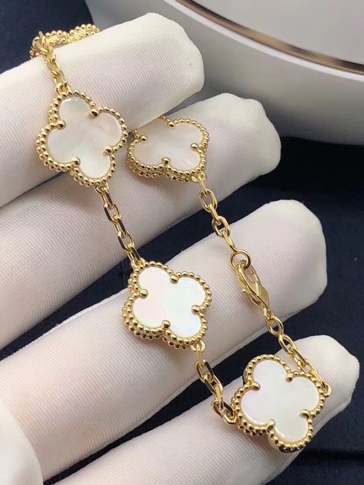 Combo Trébol Van Cleef Collar + Pulsera + Caja de Regalo 🍀✨🎁