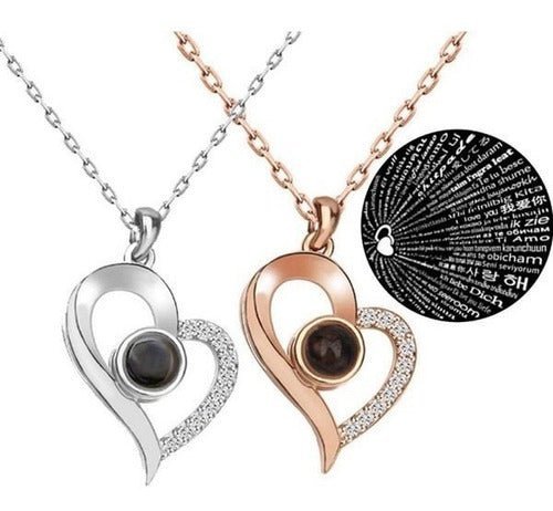 Collar “Te Amo” en 100 Idiomas + Caja de Regalo ❤️✨