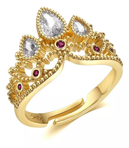 Anillo Princesa Rapunzel + Tarjeta + Caja de Regalo 👑💜✨🎁