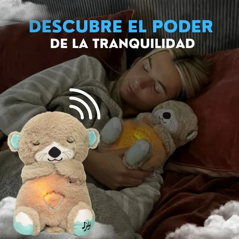 Peluche Nutria Respiración Luz Sonido 🤎✨