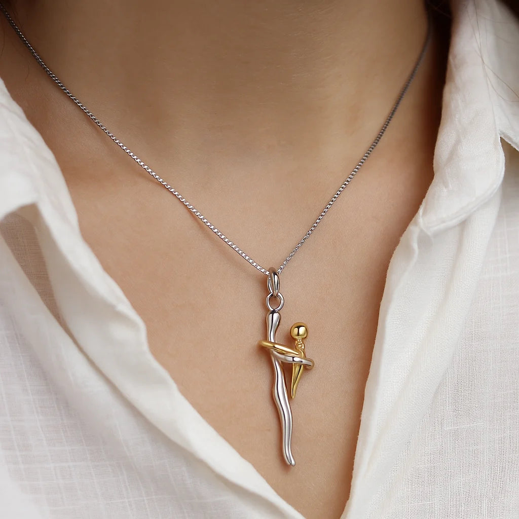 Collar Madre e Hijo + Caja de Regalo 👩👦✨