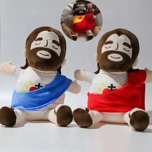 Peluche Jesús con Respiración Rítmica ✝️🤍✨