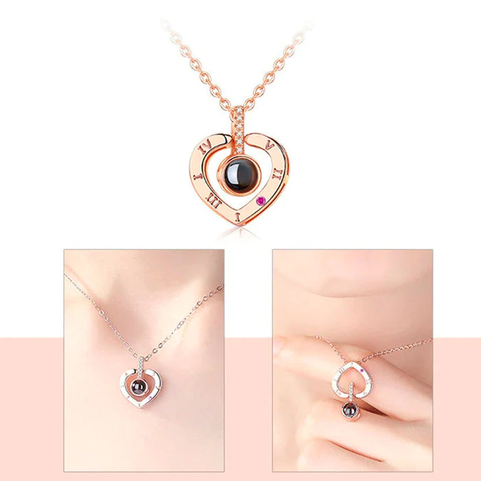 Collar Corazón Te Amo + Caja de Regalo ❤️✨