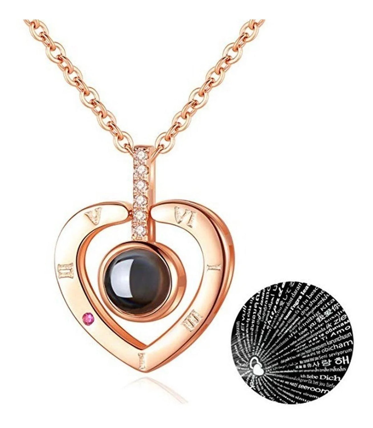 Collar Corazón Te Amo + Caja de Regalo ❤️✨