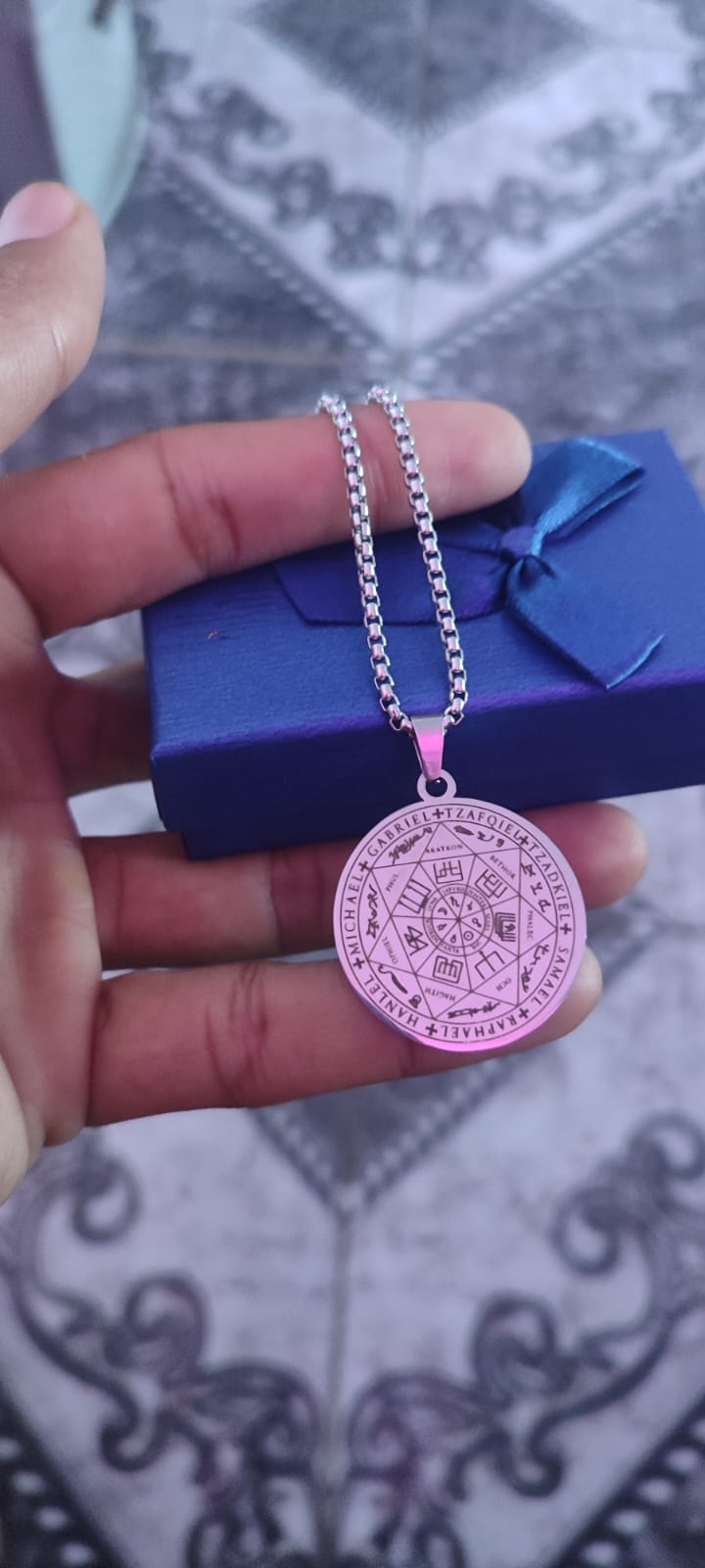 Collar Sello 7 Arcángeles + Caja de Regalo ✨🙏
