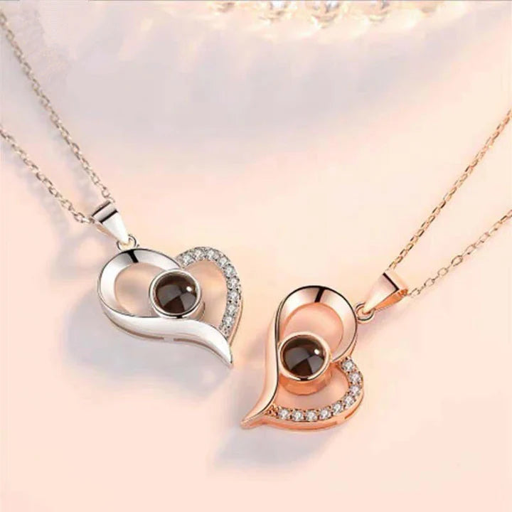 Collar “Te Amo” en 100 Idiomas + Caja de Regalo ❤️✨