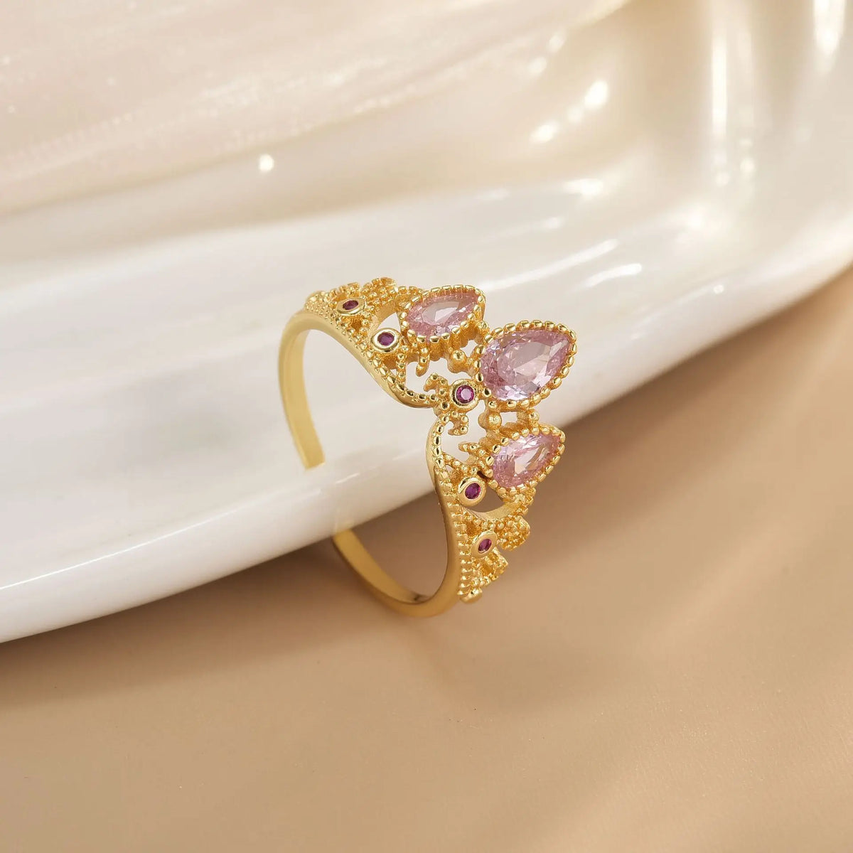 Anillo Princesa Rapunzel + Tarjeta + Caja de Regalo 👑💜✨🎁