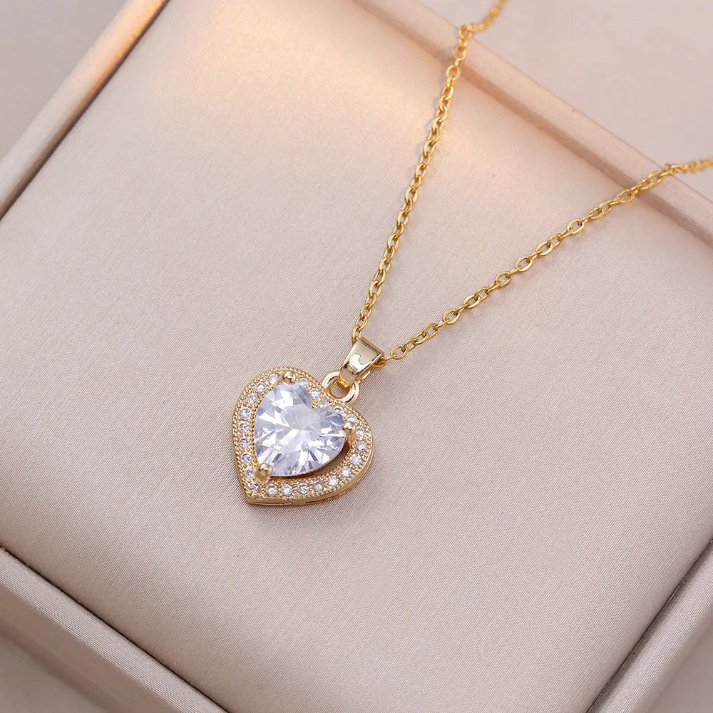Collar Corazón + Caja de Regalo ❤️✨🎁