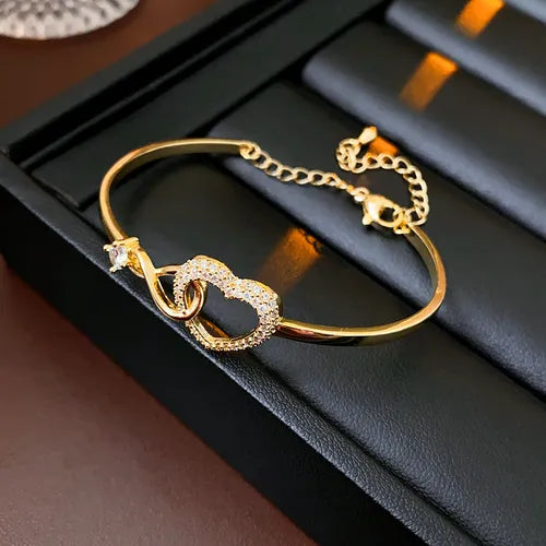 Brazalete Corazón Infinito + Caja de Regalo ❤️♾️✨