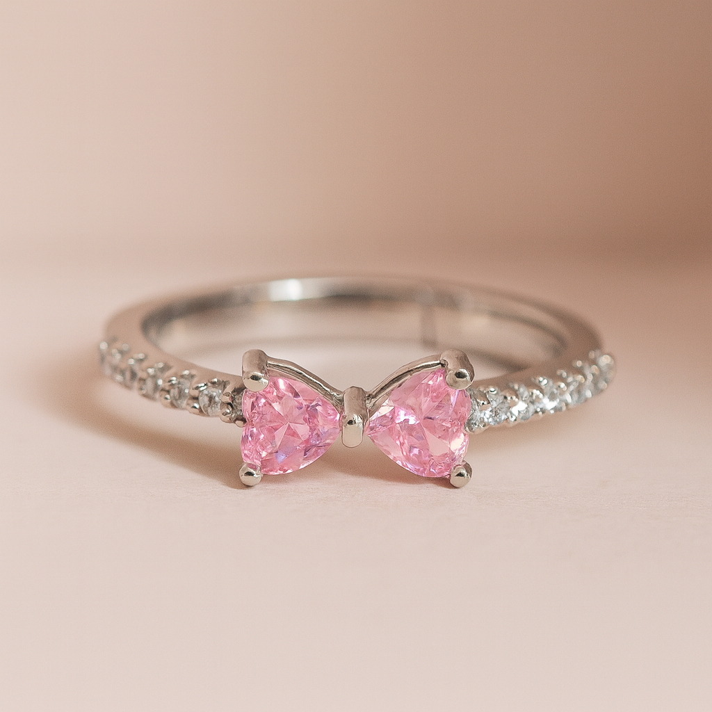 Anillo Lazo Moñito de Amor + Caja de Regalo 🎀❤️✨🎁