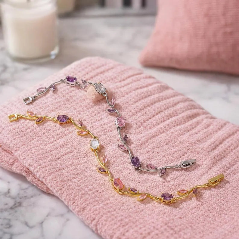 Pulsera Flor Tulipán + Caja de Regalo 🌷✨🎁
