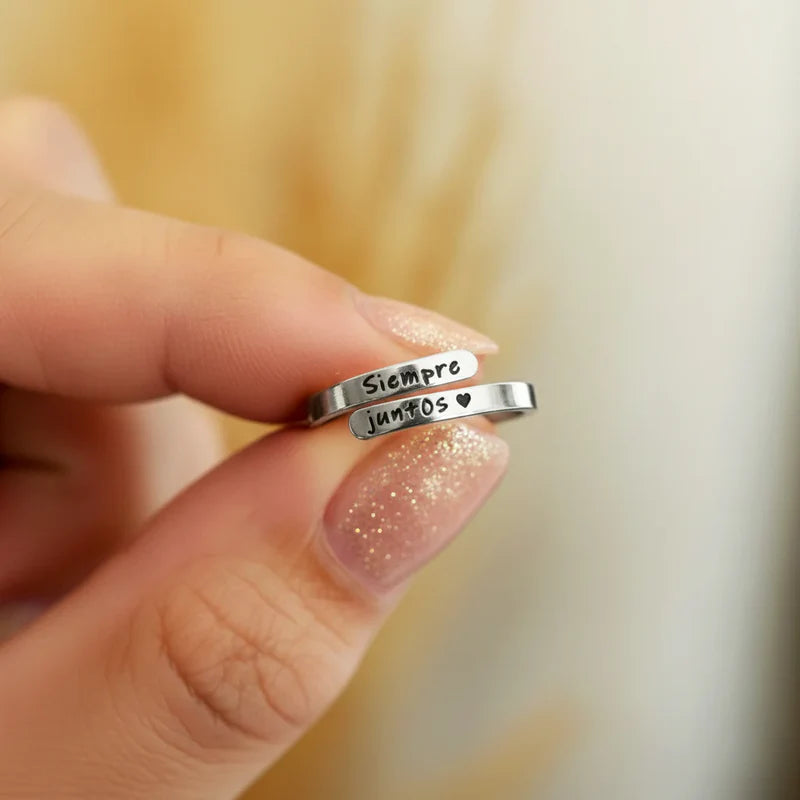 Anillo Siempre Juntos + Caja de Lujo 💍❤️✨🎁
