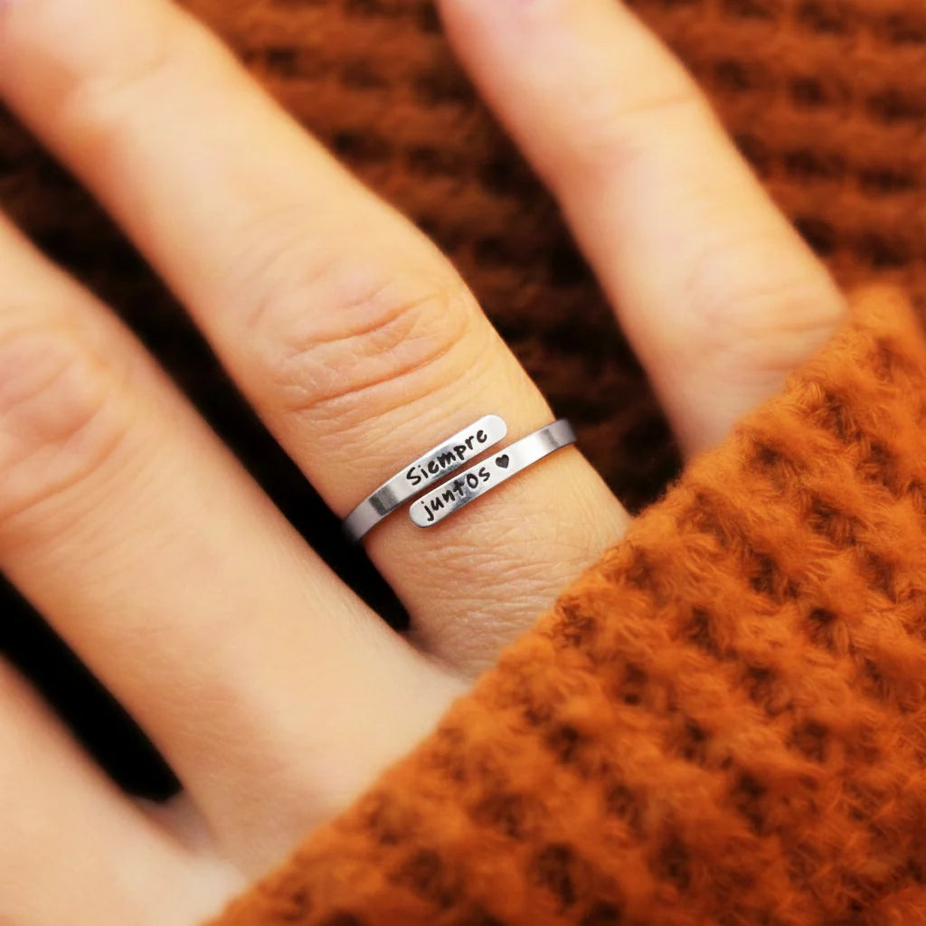 Anillo Siempre Juntos + Caja de Lujo 💍❤️✨🎁