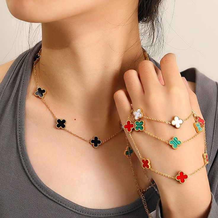 Collar Van Cleef + Caja de Regalo 🍀✨🎁