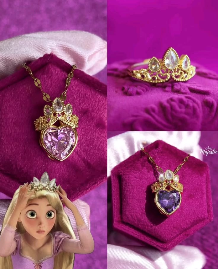Combo Rapunzel + Caja Corona 👑💜✨🎁