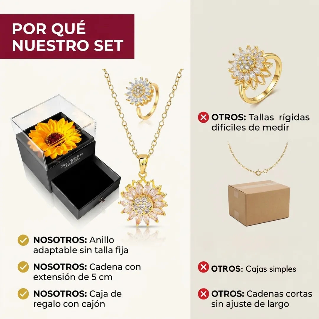 Combo Girasol Giratorio + Caja Girasol 🌻✨🎁