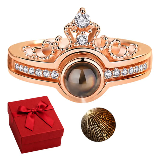 Anillo “Te Amo” en 100 Idiomas + Caja de Regalo 💍❤️✨