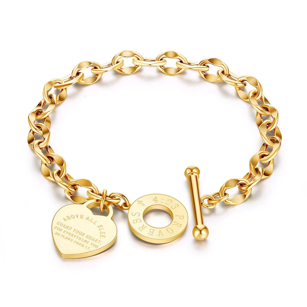 Pulsera de Lujo Protege Tu Corazón + Caja de Regalo ❤️🛡️✨🎁