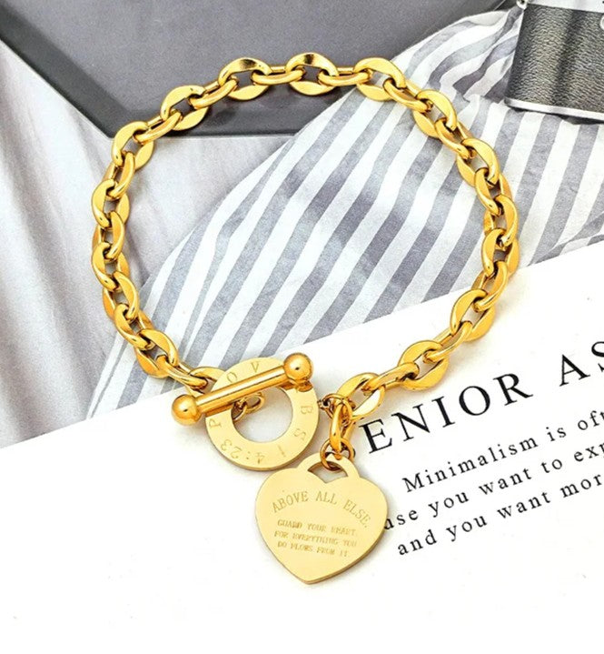 Pulsera de Lujo Protege Tu Corazón + Caja de Regalo ❤️🛡️✨🎁